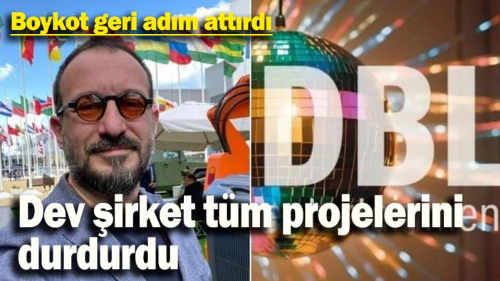 Boykot geri adım attırdı: Dev şirket tüm projelerini  durdurdu