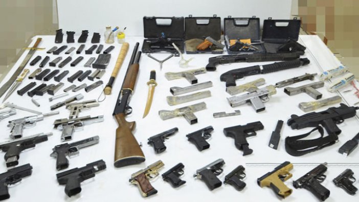 27 silah ile yakalandı, tutuklandı