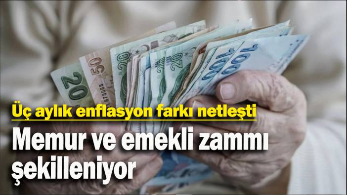 Üç aylık enflasyon farkı netleşti: Memur ve emekli zammı  şekilleniyor