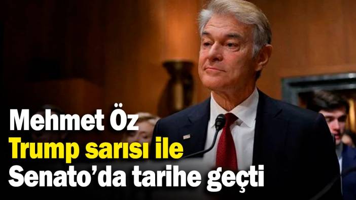 Mehmet Öz, Trump sarısı ile Senato'da tarihe geçti