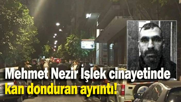 Mehmet Nezir İşlek cinayetinde kan donduran ayrıntı!