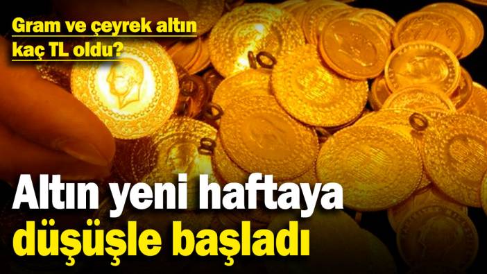 Gram ve çeyrek altın kaç TL oldu? Altın yeni haftaya düşüşle başladı (7.4.2025)