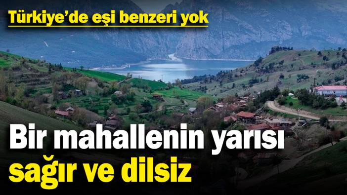 Türkiye’de eşi benzeri yok! Bir mahallenin yarısı sağır ve dilsiz