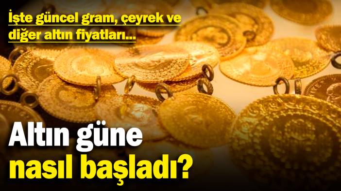 Altın güne nasıl başladı? İşte güncel gram, çeyrek ve diğer altın fiyatları... (9.4.2025)