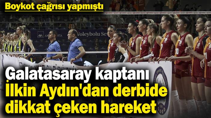 Galatasaray kaptanı İlkin Aydın'dan derbide dikkat çeken hareket