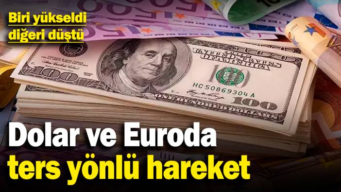 Dolar ve Euroda ters yönlü hareket! Biri yükseldi, diğeri düştü