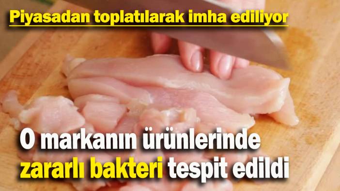 O markanın ürünlerinde zararlı bakteri tespit edildi: Piyasadan toplatılarak imha ediliyor