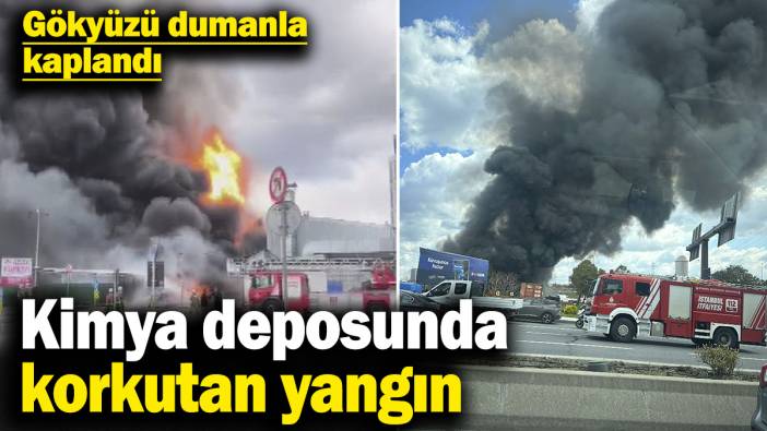 Son dakika... İstanbul'da kimya deposunda korkutan yangın