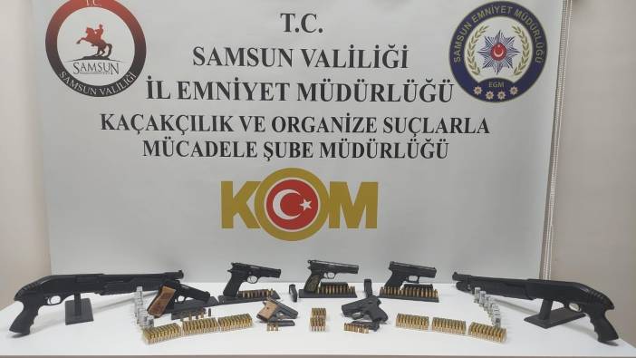 Samsun'da silah operasyonu: 2 kişi gözaltına alındı