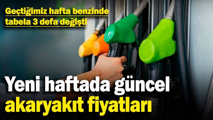 Geçtiğimiz hafta benzinde tabela 3 defa değişti: İşte yeni haftada güncel akaryakıt fiyatları... (14.4.2025)