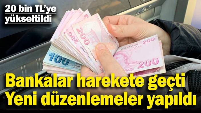 Bankalar harekete geçti, ATM'lerde yeni düzenlemeler! 20 bin TL'ye yükseltildi