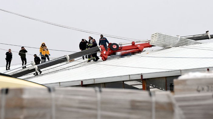 Devrilen vincin kolunun altında kalan işçi öldü