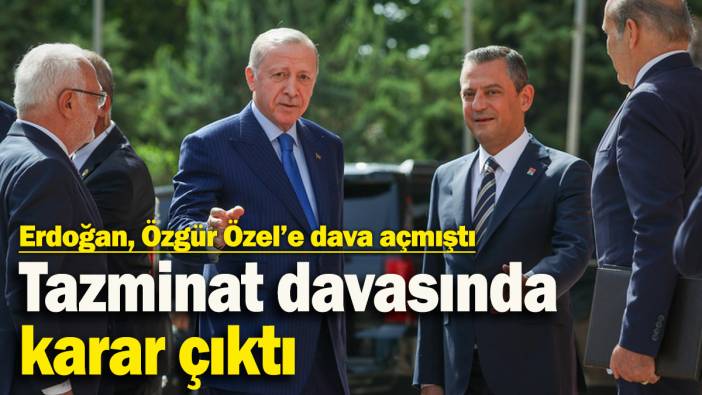 Özgür Özel, Erdoğan'a tazminat ödeyecek