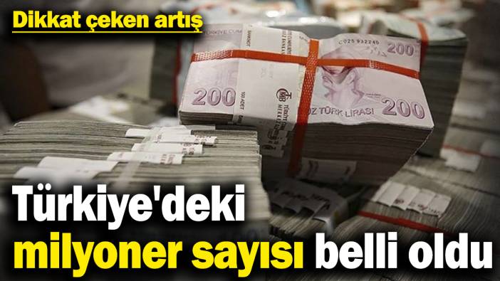 Türkiye'deki milyoner sayısı belli oldu