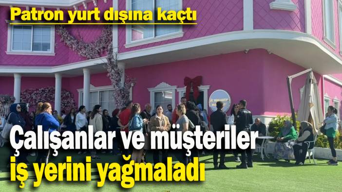 Patron yurt dışına kaçtı: Çalışanlar ve müşteriler iş yerini yağmaladı