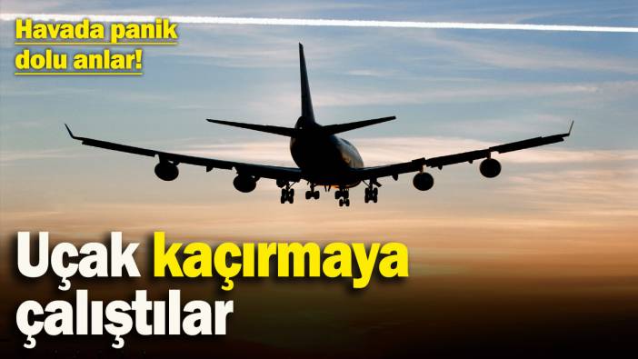Havada panik dolu anlar! Uçak kaçırmaya çalıştılar