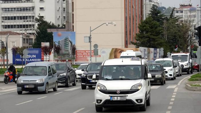 Samsun'da trafiğe kayıtlı araç sayısı 504 bin 953 oldu