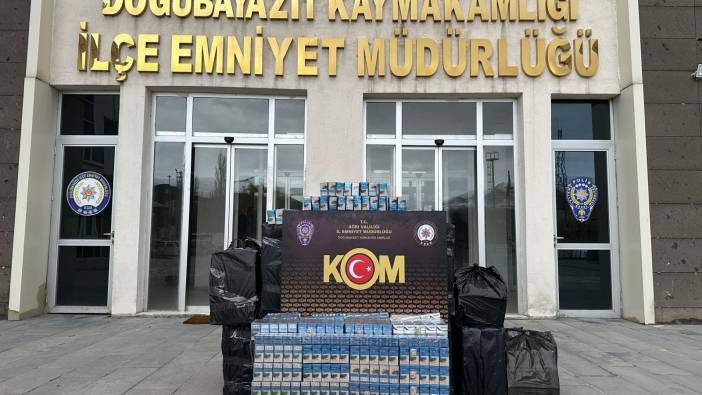 Ağrı’da 10 bin paket kaçak sigara ele geçirildi