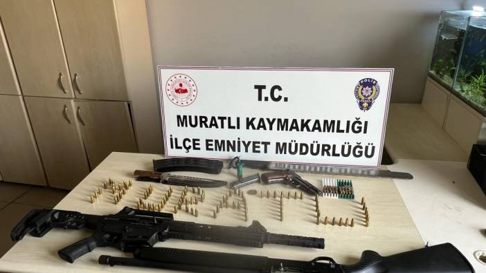 Tekirdağ'da ruhsatsız silah operasyonu