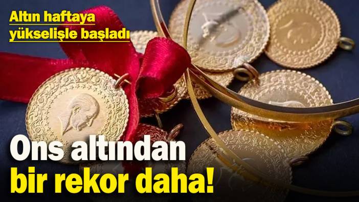 Altın haftaya yükselişle başladı: Ons altından bir rekor daha! (21.04.2025)