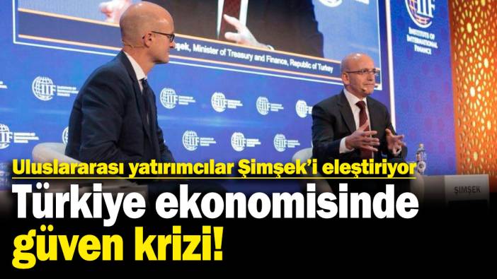 Türkiye ekonomisinde güven krizi: Uluslararası yatırımcılar Şimşek’i eleştiriyor