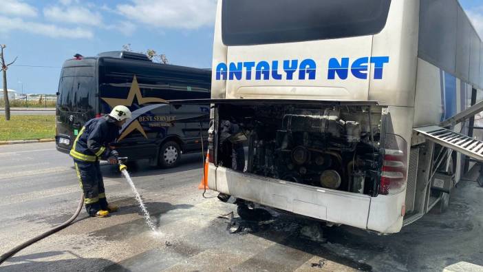 Şehirlerarası yolcu otobüsünde panik dolu anlar: Facianın önüne geçildi
