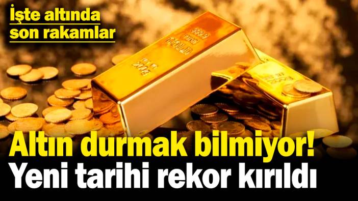 Altın yükselmeye devam ediyor, yeni tarihi rekor kırıldı! İşte altında son rakamlar