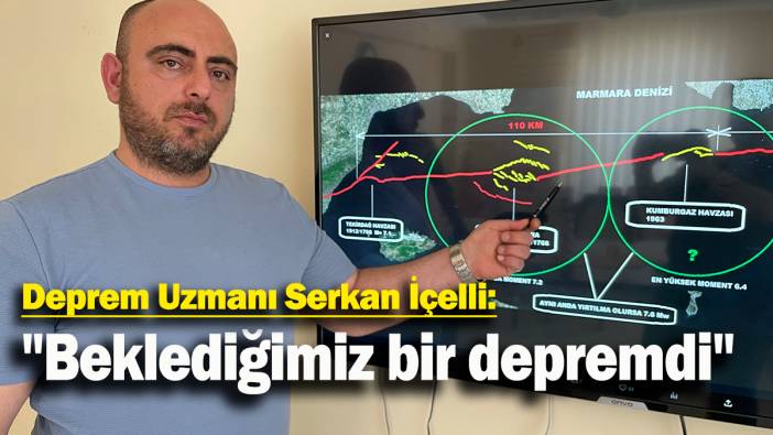Deprem Uzmanı Serkan İçelli: "Beklediğimiz bir depremdi"