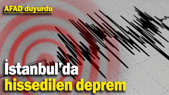 İstanbul'da hissedilen deprem! (25.04.2025)