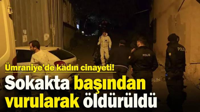 Ümraniye’de kadın cinayeti! Sokakta başından vurularak öldürüldü