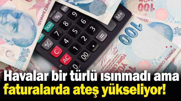Havalar bir türlü ısınmadı ama faturalarda ateş yükseliyor!