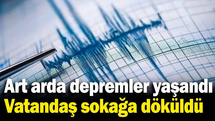 Muğla'da art arda depremler! Halk sabah saatlerinde sokaklara döküldü