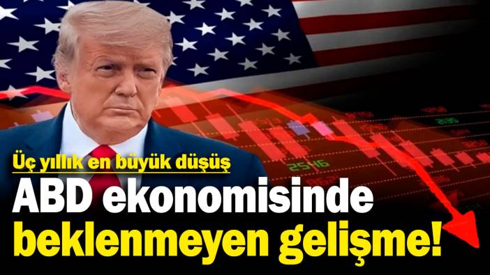 ABD ekonomisinde beklenmeyen gelişme! 2022'den bu yana en büyük düşüş