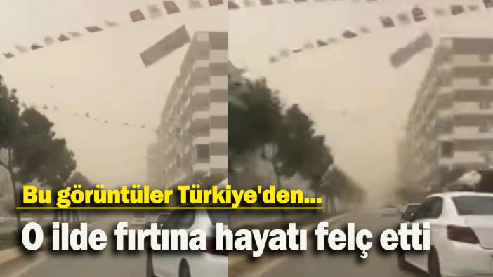 O ilde fırtına hayatı felç etti: Bu görüntüler Türkiye'den...