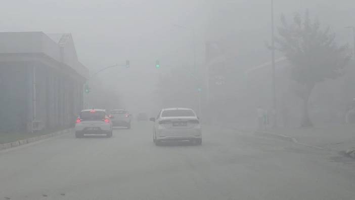 Adana'da sis görüş mesafesini düşürdü