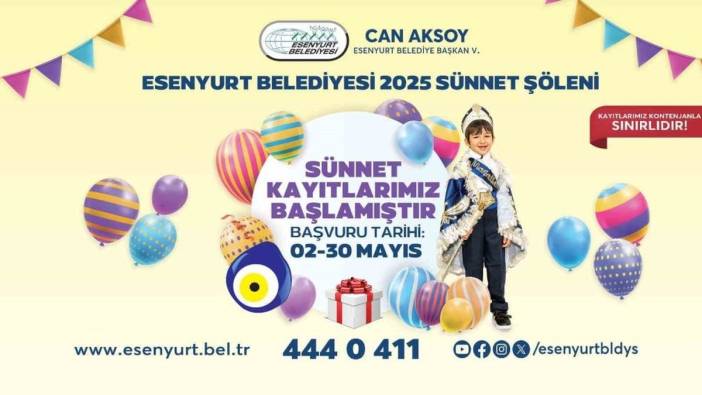 Esenyurt'ta toplu sünnet organizasyonu için kayıtlar başladı
