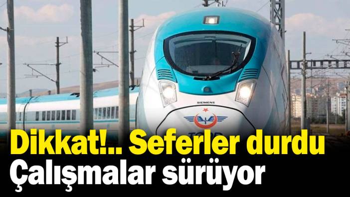 Yarımca'da elektrik kesintisi: Ankara-İstanbul YHT seferi durdu