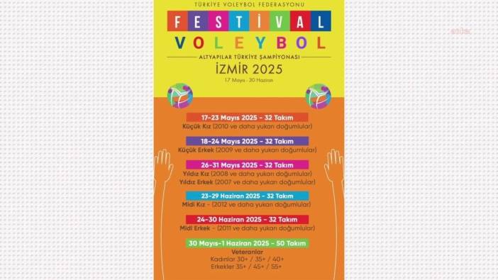 İzmir, Festival Voleybol Altyapılar Türkiye Şampiyonası'na ev sahipliği yapacak