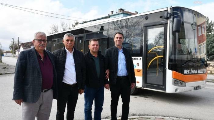 Beylikova'da kırsal mahallelere cuma pazarı servisi başladı