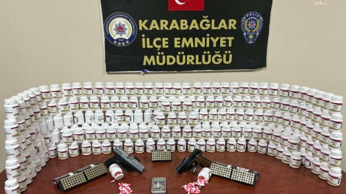 Karabağlar'da uyuşturucu operasyonu: 13 bin 776 sentetik ecza maddesi ele geçirildi