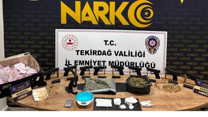 Çorlu'da uyuşturucu operasyonu: 9 tabanca ve 910 bin lira ele geçirildi