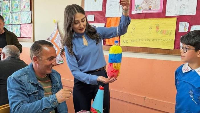 Diyadin'de öğrenciler ve aileleri doğaya kuş yuvası yaparak katkıda bulundu