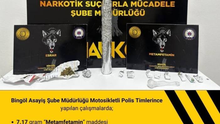 Bingöl'de uyuşturucu operasyonu: Çok sayıda madde ele geçirildi, 1 kişi tutuklandı