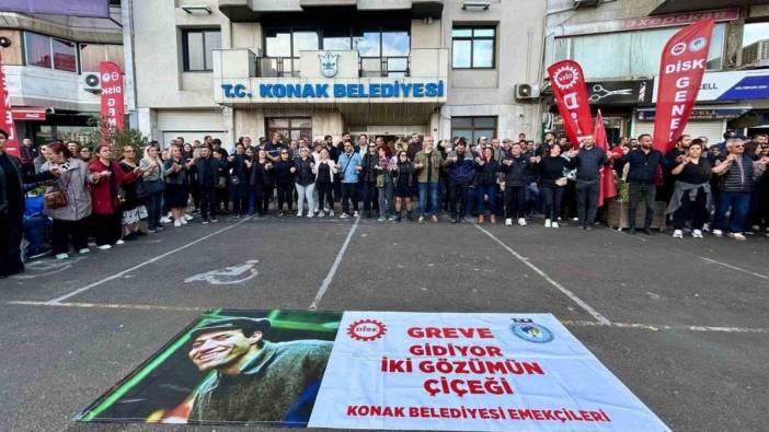 Konak Belediyesi işçileri, TİS görüşmelerinde anlaşmazlık nedeniyle iş bıraktı