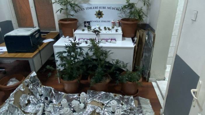 Beyoğlu'nda bodrum katında uyuşturucu üretimi yapan 2 şüpheli yakalandı