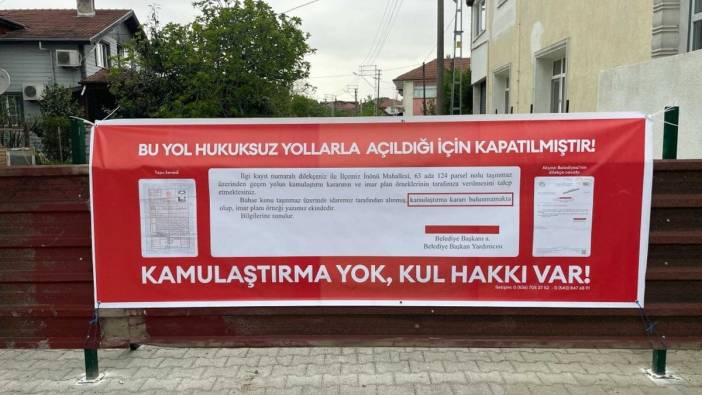 25 yıllık yol, kamulaştırma sorunu yüzünden kapatıldı