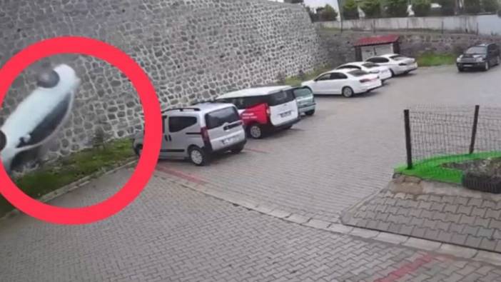Ordu'da istinat duvarından düşen araçta ölüm