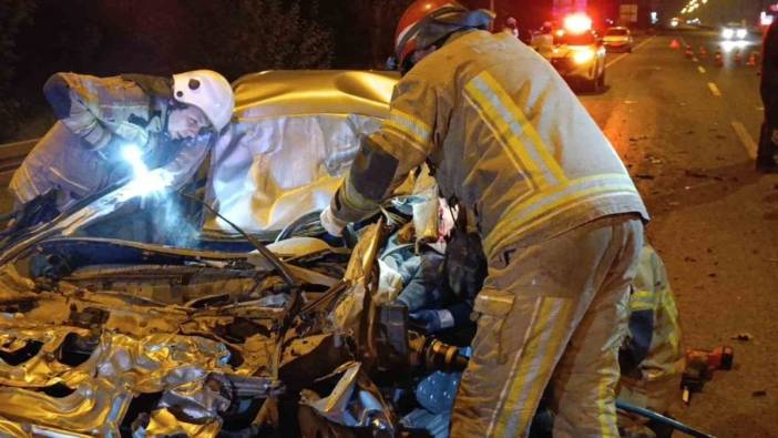 İnegöl'de korkunç kaza: Genç sürücü ağır yaralı