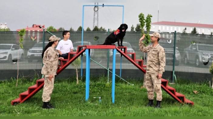 Şehidin oğlu, Bingöl Jandarma Komutanlığında unutulmaz bir gün geçirdi