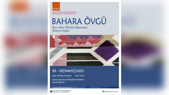 SAÜ'de "Bahara Övgü" adlı dokuma sergisi